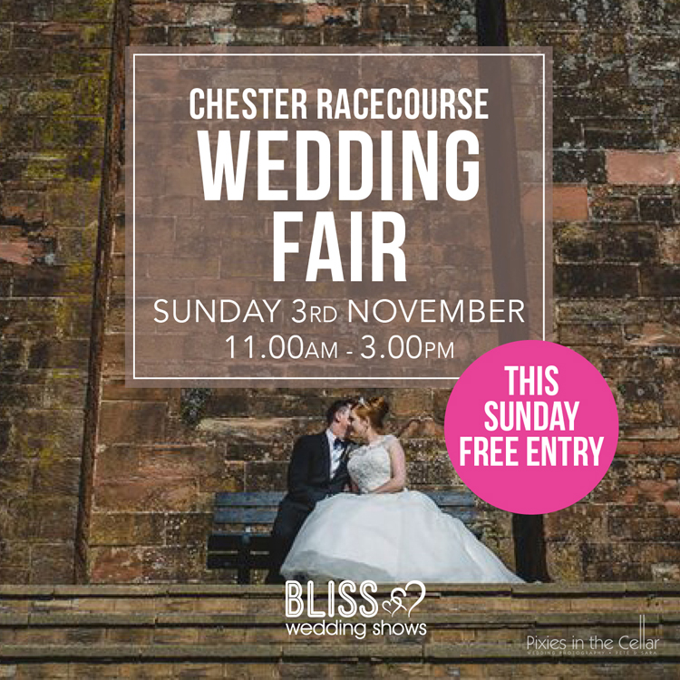 Chester Rececourse Wedding Fair Sunday 3rd November 2019