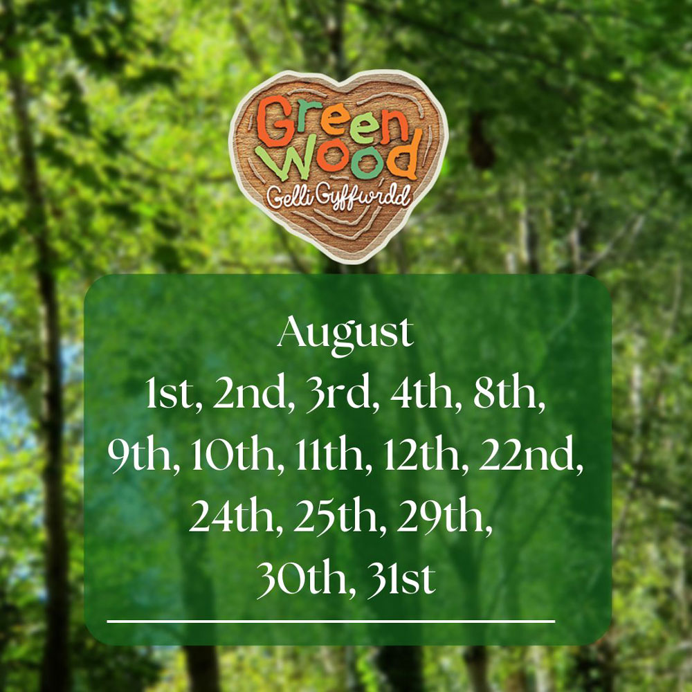 A list of shows at Greenwood Family Park in August